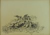 1938 - Panorama di Orvieto (studio per le foglie di vite)